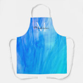 Name blau schürze (Vorderseite)