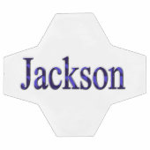 Name Blau und schwarz Jackson, Fußball (Flach)