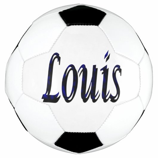 Name Blau und Schwarz Louis, Fußball (Vorderseite)