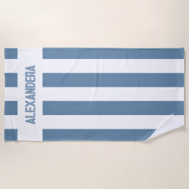Name Blue Last Toast an der Küste Bachelorette Strandtuch