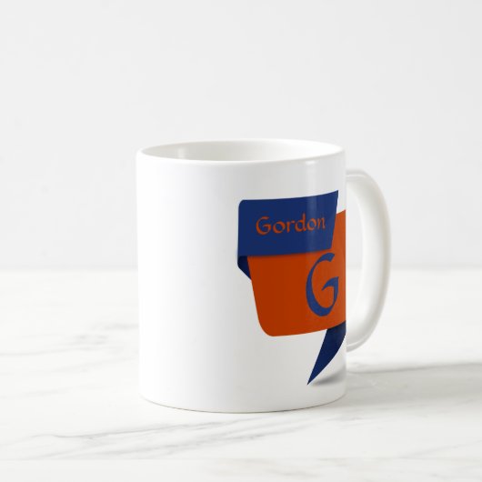 Name Blue Orange ändern - G H I K L Kaffeetasse (VorderseiteRechts)