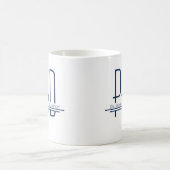 Name Blue PhD-Abschluss Kaffeetasse (Mittel)