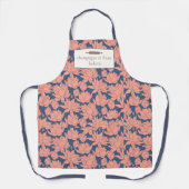 Name Blue & Pink Lotus Koch oder Personal für kund Schürze (Vorderseite)