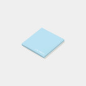 Name Blue Sticky Post-it Klebezettel (angewinkelt)