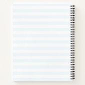 Name Blume Fahrrad Niedlich Pastel Hipster Noteboo Notizbuch (Rückseite)