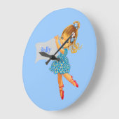 Name Blume Fairy Uhr hinzufügen, gürtelblau hübsch (Winkel)