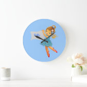 Name Blume Fairy Uhr hinzufügen, gürtelblau hübsch (Zuhause)