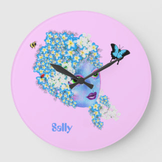 Name Blume Fairy Uhr hinzufügen, gürtelblau hübsch