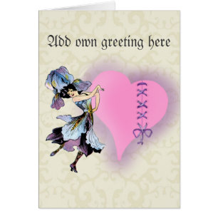 Name Blume Luftkarte hinzufügen - Vintage Kunsther