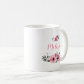 Name-Blumenkaffee-Tasse Kaffeetasse (VorderseiteRechts)
