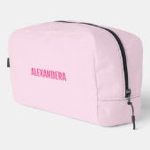 Name Blush Pink Bachelorette Bride Geschenk Waschbeutel (Rechte Ecke)