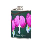 Name Blutung Herzgarten Blume Flasche Flachmann (Links)