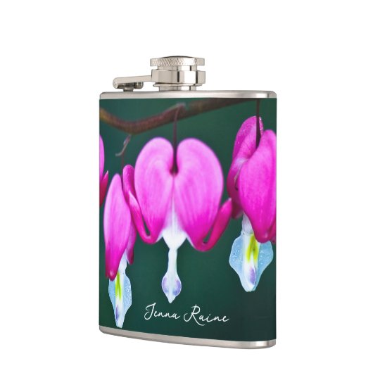 Name Blutung Herzgarten Blume Flasche Flachmann (Links)