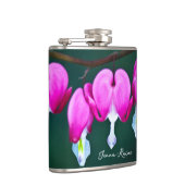 Name Blutung Herzgarten Blume Flasche Flachmann (Rechts)