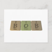 Name-Bob-B-O-b-BOr-SauerstoffBor Postkarte (Vorderseite)