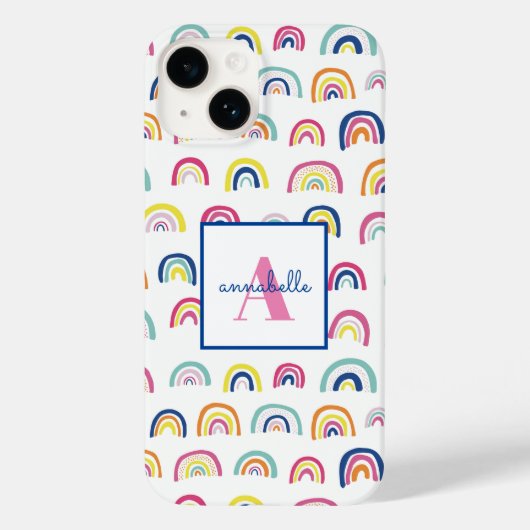 Name Boho Rainbow Case-Mate iPhone Hülle (Rückseite)