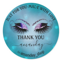 Name Boutique Eyelash Shop Aquamarin Navy Smoky