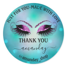 Name Boutique Eyelash Shop Aquamarin Pink Ombre