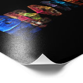 Name Brandon in 3D-Leuchten Fotodruck (Ecke)