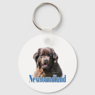 Name Braune Neufundländer Schlüsselanhänger