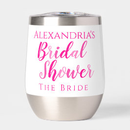 Name Brautparty Bride Hot Pink Modernes Party