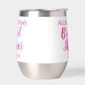 Name Brautparty Bride Hot Pink Modernes Party (Links)