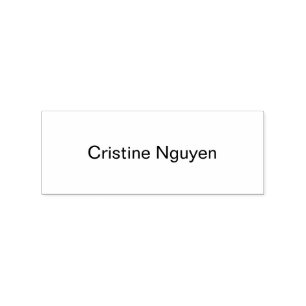 Name Briefmarke für Holzblock 1x2.5 Zoll Benutzerd Gummistempel