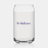 Name || Bright Blue Heart Happy Birthday America Dosenglas (Rückseite)