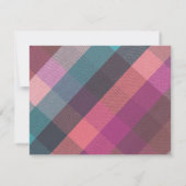 Name || Brightly Colored Woven Fabric Frame Mitteilungskarte (Rückseite)