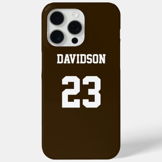 Name Brown and White Jersey Case-Mate iPhone Hülle (Rückseite)