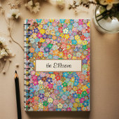 Name, Budget Bright & Colorful Tiny Blume Notizblock