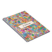 Name, Budget Bright & Colorful Tiny Blume Notizblock (Rechte Seite)