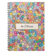 Name, Budget Bright & Colorful Tiny Blume Notizblock (Vorderseite)