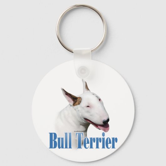 Name Bull Terrier Schlüsselanhänger (Vorderseite)
