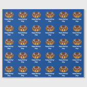 Name Bundt Cake für Weihnachten anpassen Geschenkpapier (Flach)