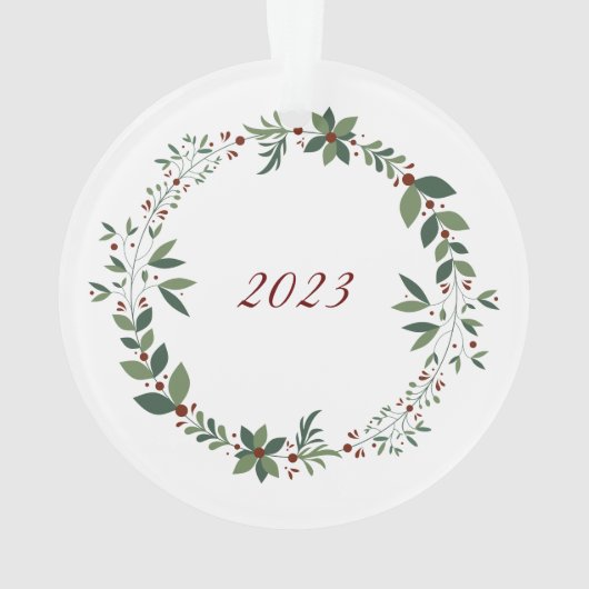 Name Burgundy Niedlich Mouse Weihnachtsbaum Ornament (Rückseite)