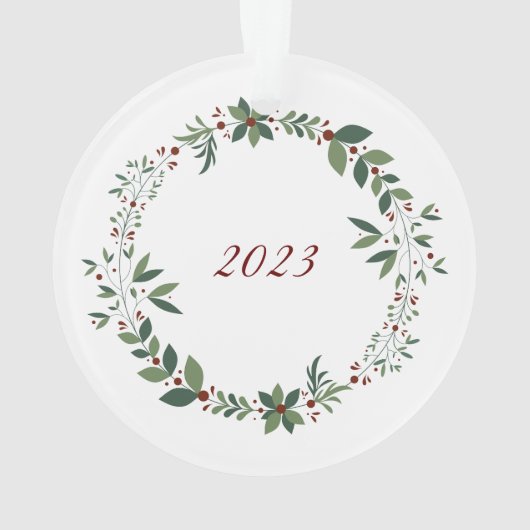 Name Burgundy Niedlich Mouse Weihnachtsbaum Ornament (Rückseite)