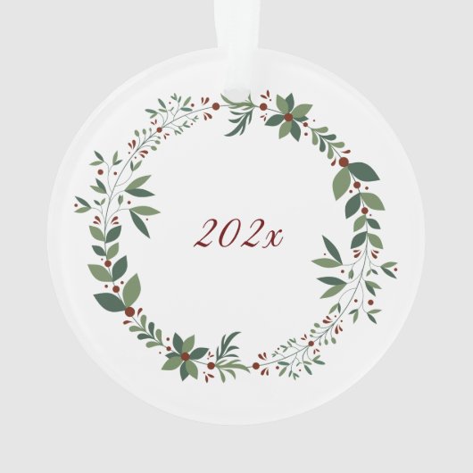 Name Burgundy Sweet Mouse Weihnachtsbaum Ornament (Rückseite)