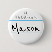 Name Button (Vorderseite)