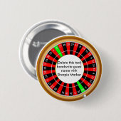 Name Button Roulette Favoriten für CASINO Night Pa (Vorne & Hinten)