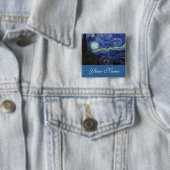 Name Button, Vincent van Gogh, Starry Night Button (Beispiel)