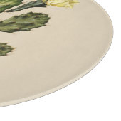 Name Cactus Blume Vintag Glass Cutting Board Schneidebrett (Ecke)