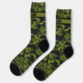 Name Camouflage Green Brown hinzufügen Socken (Linkes Detail)
