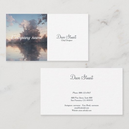 Name Cards Classical design Visitenkarte (Vorne/Hinten)