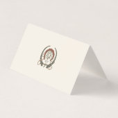 Name Cards Wedding Table Vintage Art Nouveau (Rückseite)