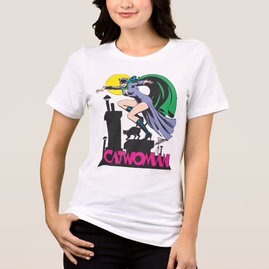 Name Catwoman & Pink Tri-Blend Shirt (Vorderseite)