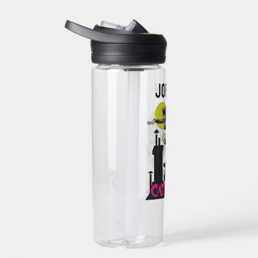 Name Catwoman & Pink Trinkflasche (Rechts)