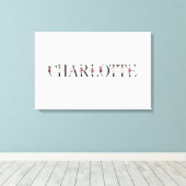Name Charlotte Leinwanddruck (Insitu (Holzboden))