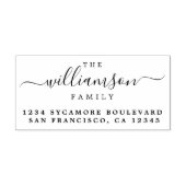 Name Chic-SkriptRücksendeadresse Gummistempel (Prägung)