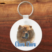 Name Chow Chow Chow Schlüsselanhänger (Rückseite)